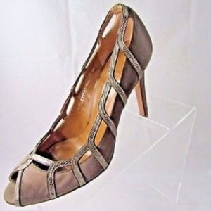 Valentino-Garavani-Sz-39-8-5-M-Brown-Satin-Shoes